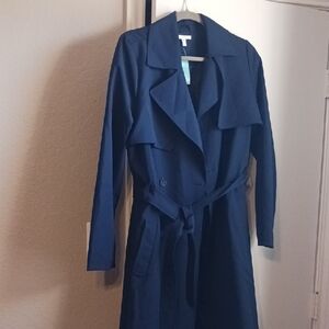 Maurices Navy Blue Trench Coat
